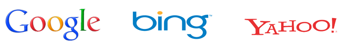 Google Bing Yahoo Logos